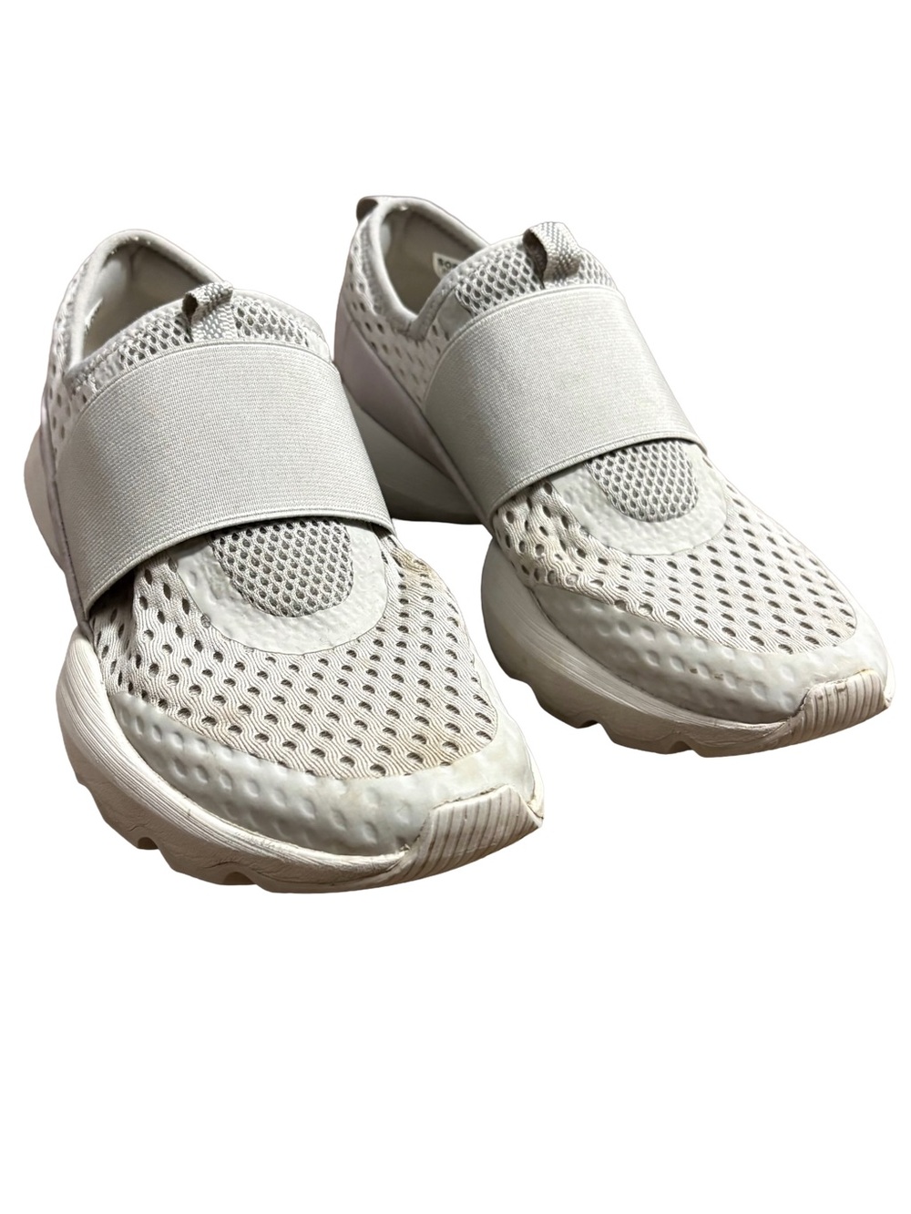 SOREL Kinetic Impact Strap Sneakers - Gray/White Gorpcore Chic - Size 8.5